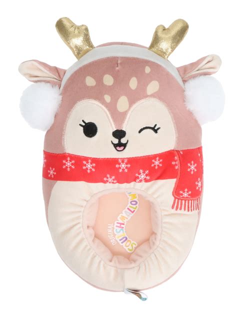 Squishmallows Womens Dawn The Fawn Holiday Indoor Step In Slipper