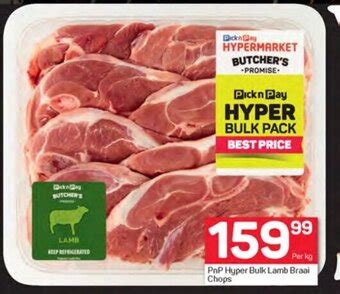 PnP Hyper Bulk Lamb Braai Chops Offer At Pick N Pay