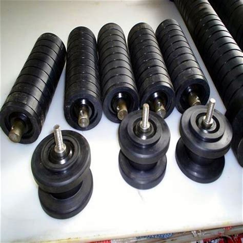 Belt Conveyor Impact Idler Roller With Rubber Troughing Idlers And