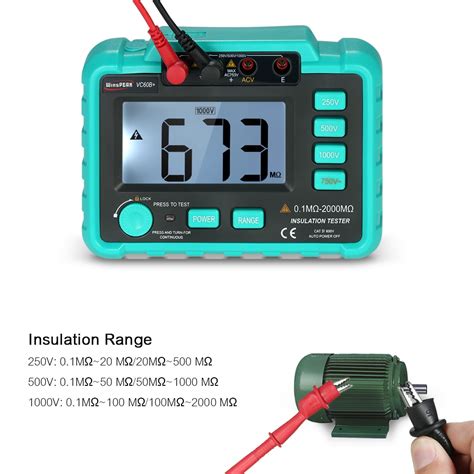 Vc B Digital Insulation Resistance Tester Megohm Meter Megohmmeter