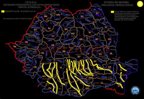 Cod galben de inundații în bazine hidrografice din Oltenia GAZETA de SUD