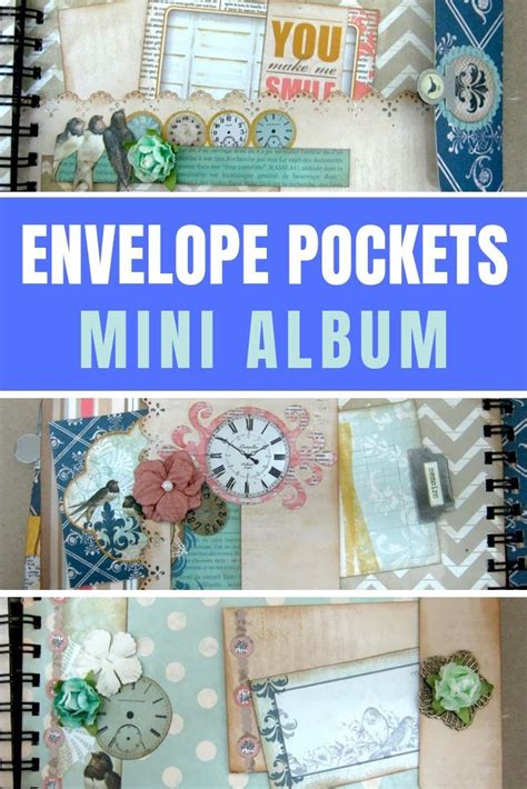 Envelope Pockets Mini Album Easy To Follow Video Tutorial On How To