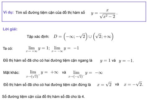 Tiệm cận của đồ thị hàm số lớp 12