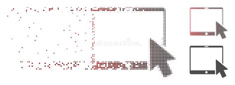 Icono De Semitono Disuelto Del Indicador De Flecha De La Tableta Del
