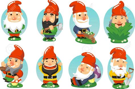 Cartoon Garden Gnomes Fun Illustrations And Stock Photos