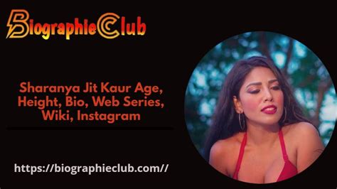 Sharanya Jit Kaur Age Height Bio Web Series Wiki Instagram