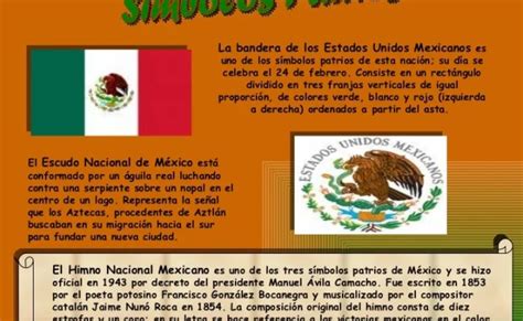 Cuales Son Los Simbolos Patrios De Mexico Y Su Significado Otosection