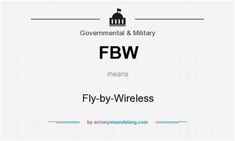 FBW - Fly-by-Wireless in Governmental & Military by AcronymsAndSlang.com