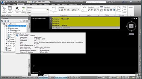 Autocad Civil 3d Skills 52 Toolspace Survey Tab Youtube