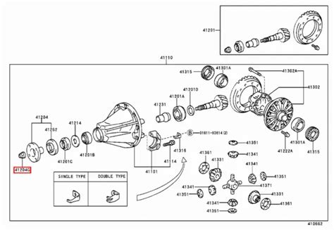 Genuine Toyota Landcruiser Series Hdj Hzj Fzj Uzj Diff Rear