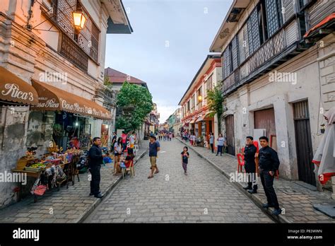 The Picturesque 16th Century Spanish Colonial Town Of Vigan In The