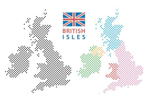 British Isles And Republic Of Ireland Map Vector Art At Vecteezy