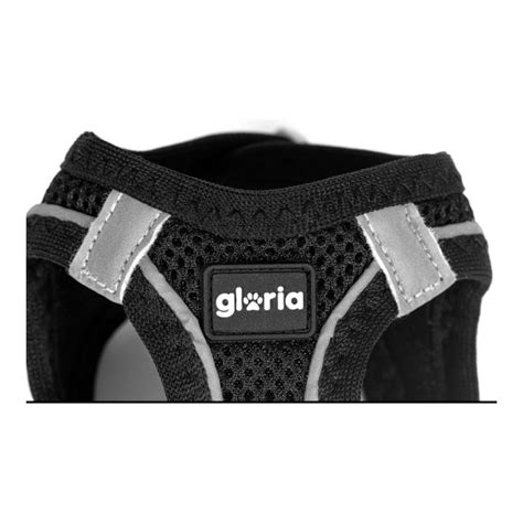 Harnais Pour Chien Gloria Air Mesh Star Noir Taille Xxs Cm