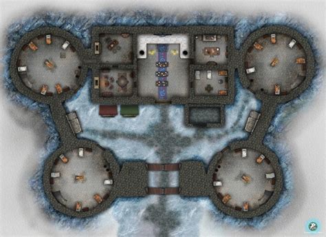 Caer Dineval Keep Ground Floor Battlemaps Icewind Dale Game