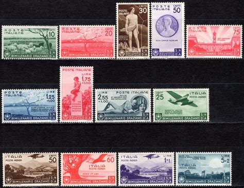 Italia Regno 1936 Orazio Serie Completa Aerea Tutti Catawiki