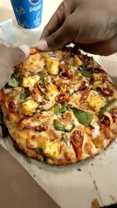 Dominos Peppy Paneer Pizza🍕🍕 😋🤤🤤 Shorts Food Shorts Youtube