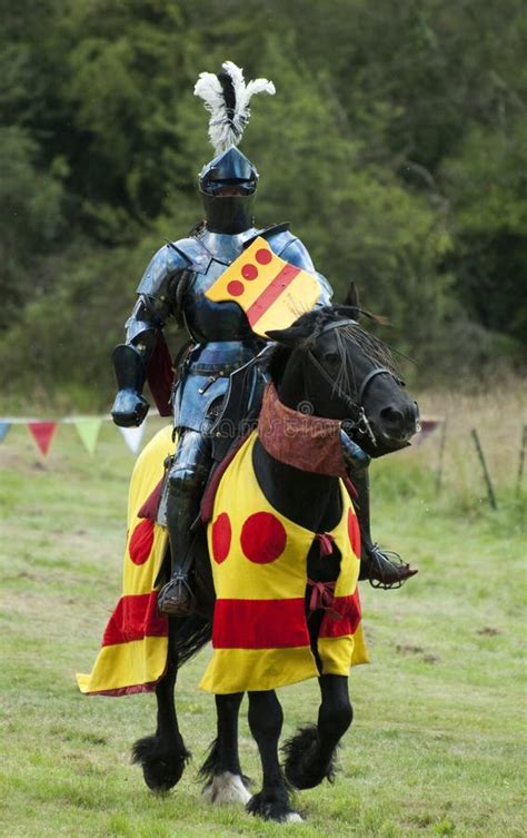 Knight At The Medieval Joust Competition Stock Image Image Of