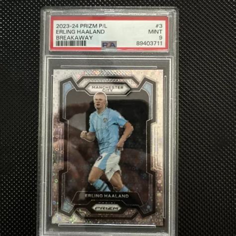 Panini Prizm Epl Erling Haaland Silver Breakaway Prizm Man City