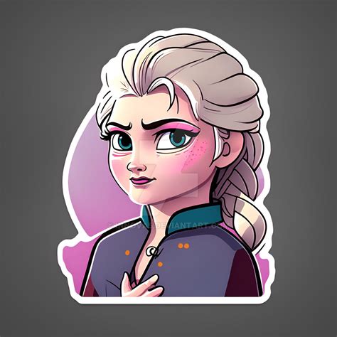 Frozen Elsa Sticker By Innova5 On Deviantart