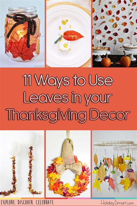 11 Ways to Use Leaves in Your Thanksgiving Decor | Holiday Smart