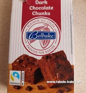 Ile kcal ma Kawałki czekolady deserowej Dark Chocolate Chunks Belbake