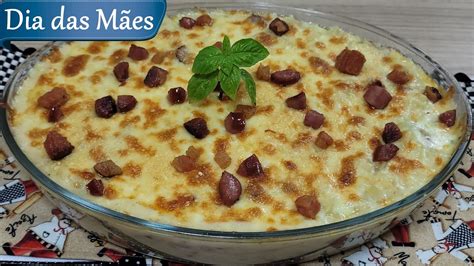 Macarr O Creme De Batata Bacon Lingui A E Muito Queijo Super