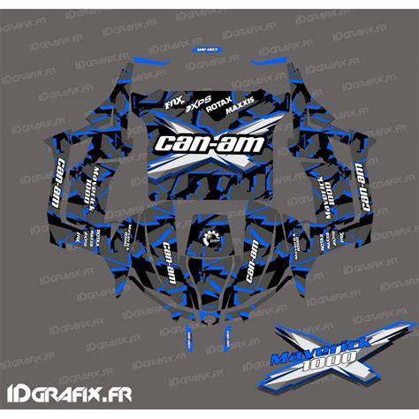 Kit D Coration Broken Series Bleu Idgrafix Can Am Maveri