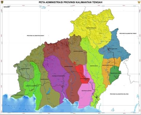 Letak Geografis Kabupaten Dan Kota Di Prov Kalimantan Tengah Kalteng