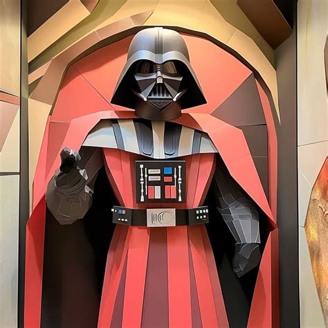 Cutout Layered Star Wars Characters Midjourney Prompt - promptsideas.com