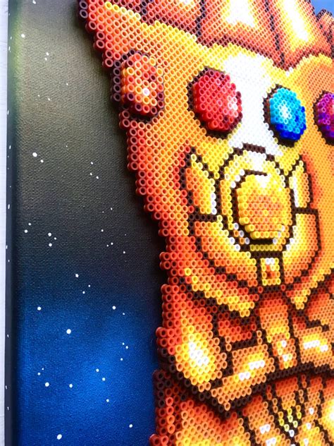 Perler Bead Infinity Gauntlet Pixel Patterns Pixel Art Shop