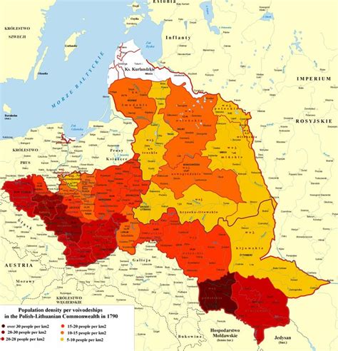 Populationdensitypervoivodeshipsinthepolish Lithuaniancommonwealthin17901png 2946×