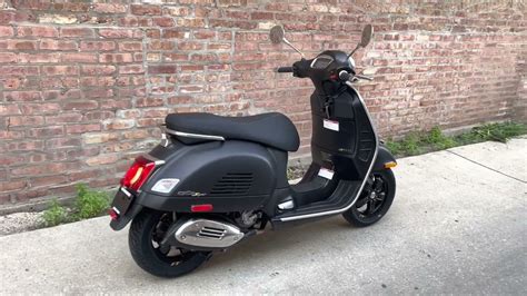 Vespa GTS 300 Super Tech 2022 Matte Black Nero Convinto Matt YouTube