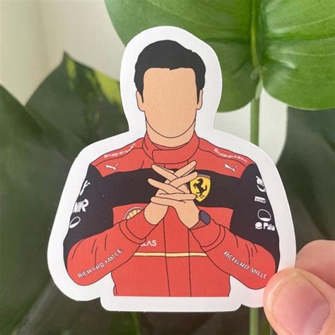 Carlos Sainz Sticker Pack Ferrari F Sticker Formula Etsy