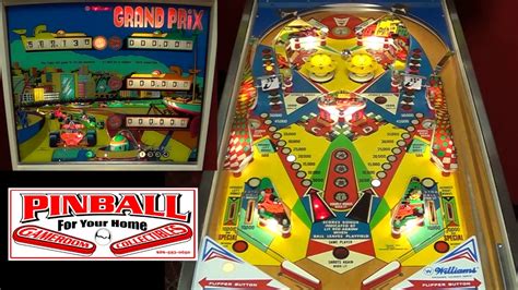 Grand Prix Pinball Machine 1976 Williams Youtube