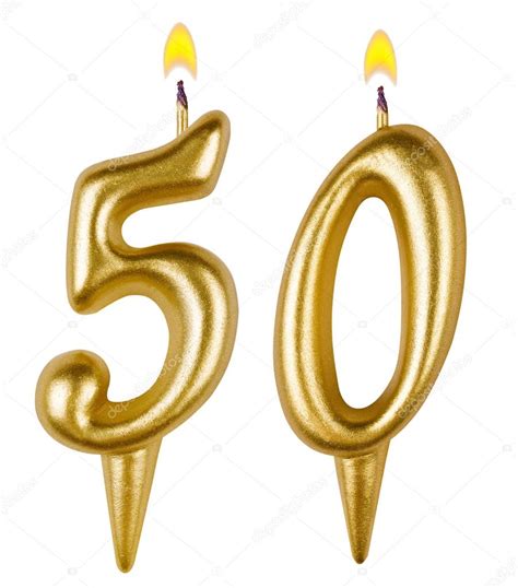 Birthday Candles Number Fifty — Stock Photo © Vladvm 61319821