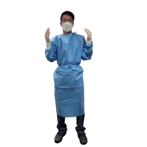 Disposable Medical Non Woven Isolation Gown Unviersal Plastic