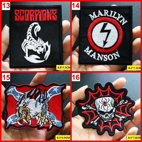 Rock Band Patches Black and White for Clothing Embroidery - Etsy