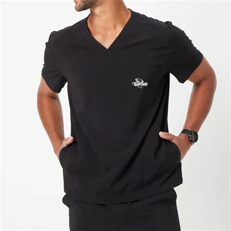 Fashion Men Stretch Hospital Scrubs Uniform Sets Unisex Pharmacy Staff ...