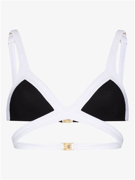 Agent Provocateur Mazzy Wrap Bikini Top Black Editorialist