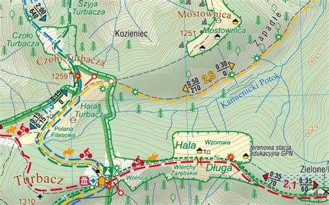 Gorczański Park Narodowy Mapa turystyczna 1 25 000 MAPY