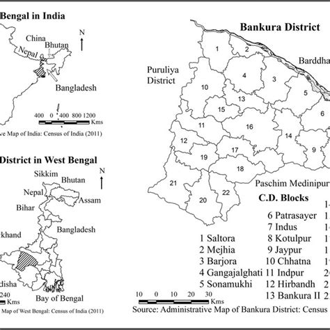 Location map of Bankura district | Download Scientific Diagram