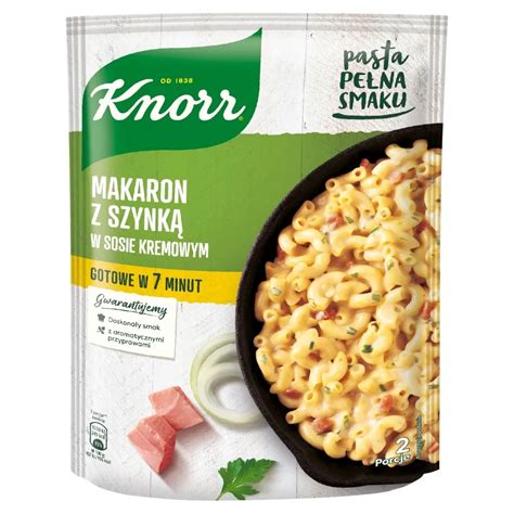 Knorr Makaron Z Szynk W Sosie Kremowym G Zakupy Online Z Dostaw