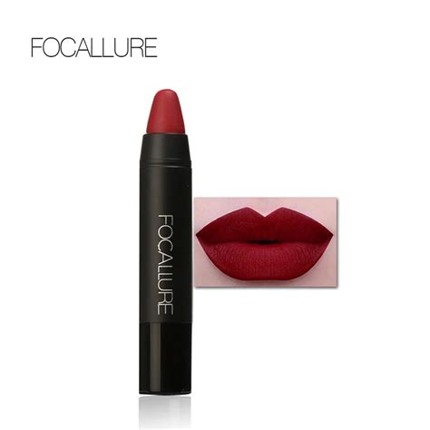 Focallure 19colors Matte Nude Red Lipstick Pencil Sexy Beauty Moisturizing Lips Makeup Easy To