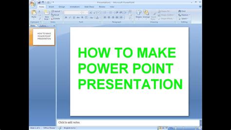 How To Make Powerpoint Presentation Youtube