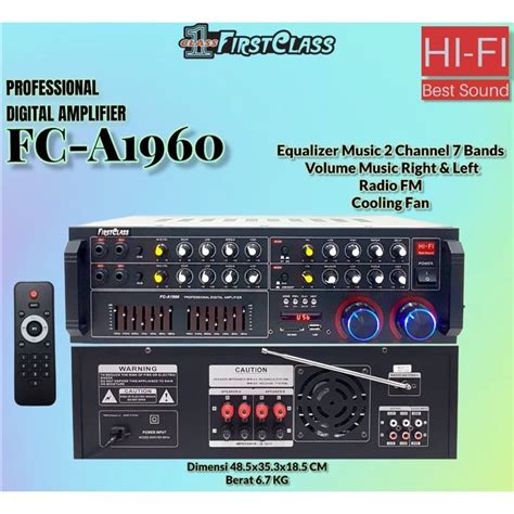 Amplifier Karaoke Firstclass FC A1960