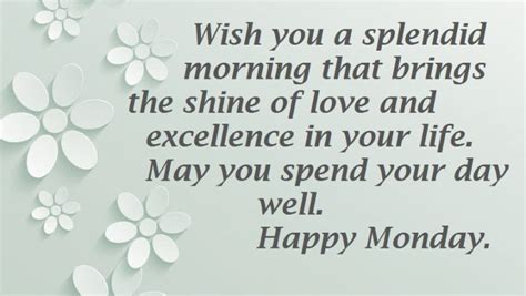 Beautiful Lovely Happy Monday Wishes Messages