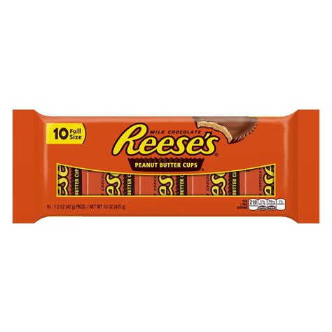 [10 Full Size] Reese S Peanut Butter Cups Milk Chocolate And Peanut Butter 425 G Shopee