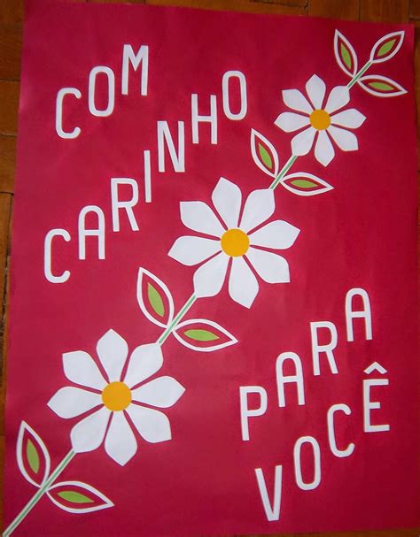 Artes e Formas Criativas Cartaz CARINHO PARA VOCÊ