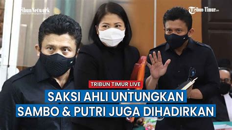 Saksi Ahli Sebut Bharada E Tidak Bisa Dipidana Karena Diperintah Dan