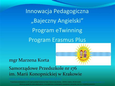 Pdf Bajeczny Angielskiinnowacja Pedagogiczna Przedmiot J Zyk